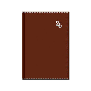 Tageskalender A5 NEAPOL braun 2026 - Reklamnepredmety