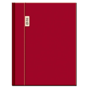 Managerkalender A4 TOSCANA rot 2026 - Reklamnepredmety