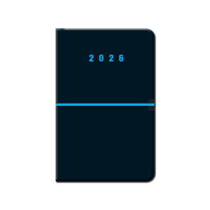 Wochenkalender A5 CAPRI schwarz 2026 - Reklamnepredmety