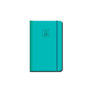 Mini-Tagebuch A6 FLORENCIA Menthol mit Radiergummi 2026 - Reklamnepredmety