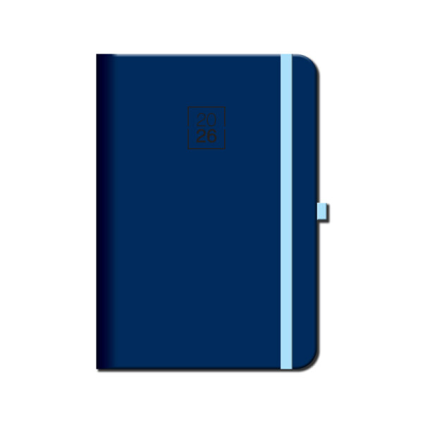 Wochenkalender A5 FLORENCIA marine mit Gummiband 2026