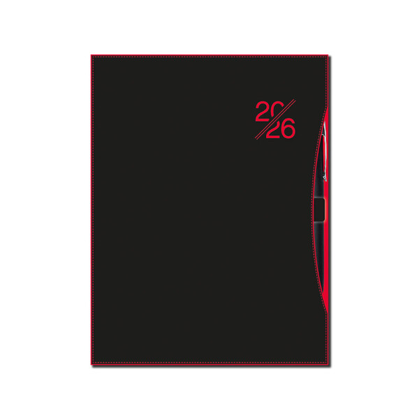 Wochenkalender A5 SMART rot 2026