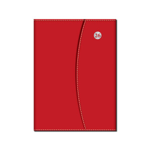 Wochenkalender A5 MAGNETIC rot 2026 - Reklamnepredmety