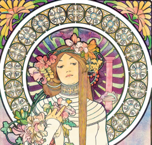 Kalendár Alfons Mucha - viazanka - Reklamnepredmety