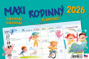 Kalender MAXI FAMILY Planungskalender - Reklamnepredmety