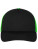 MB070 5-Panel Polyester Mesh Cap - MB070_Black_Neon-Green - variant Ls 1000304365