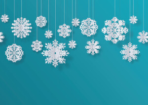 Weihnachtsdeko für Umschläge C5 (100 Stück gemischt)