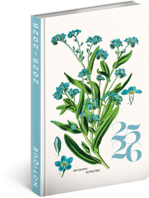 NOTIQUE 18-Monatskalender Petito – Herbarium 2025/2026, 11 x 17 cm - Reklamnepredmety