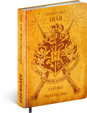NOTIQUE Schülerkalender Harry Potter – Hogwarts (September 2025 – Dezember 2026), 9,8 x 14,5 cm CZ - Reklamnepredmety