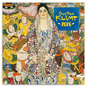 NOTIQUE Notizblock Gustav Klimt 2026, 30 x 30 cm - Reklamnepredmety