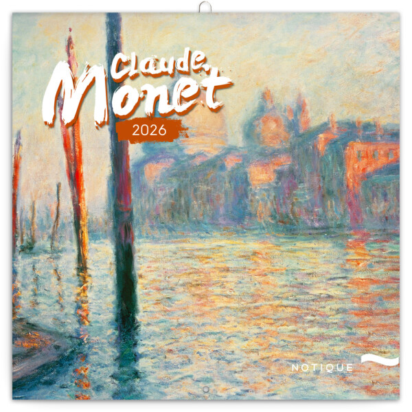 NOTIQUE Claude Monet 2026 Notizblock, 30 x 30 cm