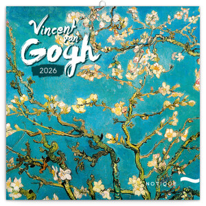NOTIQUE Notizblock Vincent van Gogh 2026, 30 x 30 cm - Reklamnepredmety