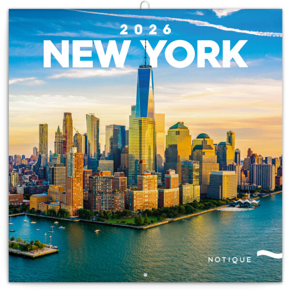NOTIQUE Notizblock New York 2026, 30 x 30 cm