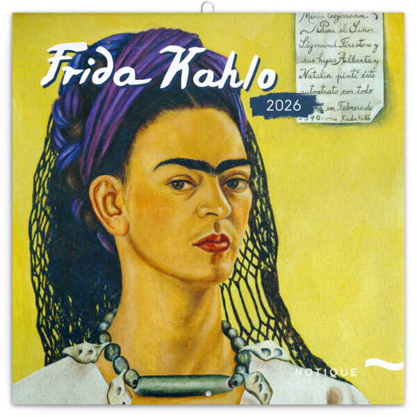 NOTIQUE Frida Kahlo 2026 Notizblock, 30 x 30 cm