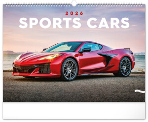 NOTIQUE Wandkalender Cars 2026, 48 x 33 cm - Reklamnepredmety