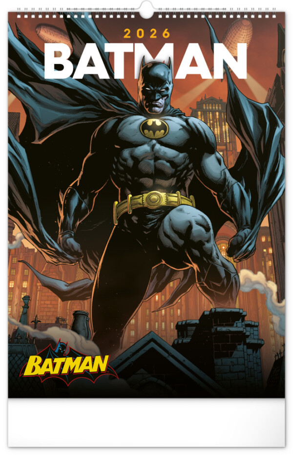 NOTIQUE Wandkalender Batman Dark 2026, 33 x 46 cm