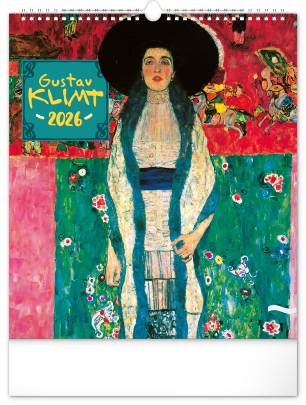 NOTIQUE Wandkalender Gustav Klimt 2026, 30 x 34 cm