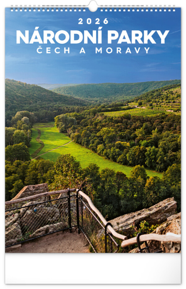 NOTIQUE Wandkalender Nationalparks von Böhmen und Mähren CZ 2026, 33 x 46 cm