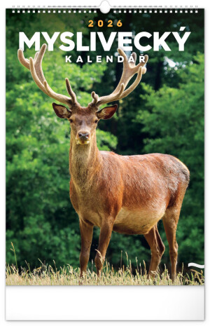 NOTIQUE Wandkalender Jagd CZ 2026, 33 x 46 cm - Reklamnepredmety