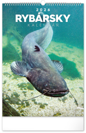 NOTIQUE Wandkalender Angeln 2026, 33 x 46 cm - Reklamnepredmety