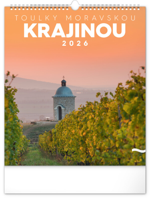 NOTIQUE Wandkalender Wanderungen durch die Mährische Landschaft CZ 2026, 30 x 34 cm