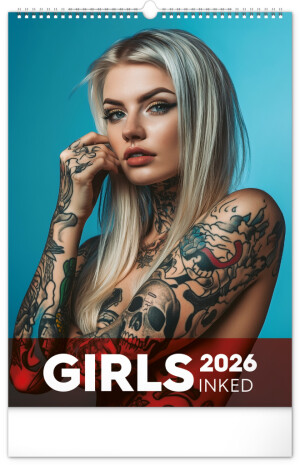 Inked Girls Wandkalender 2026, 33 x 46 cm - Reklamnepredmety