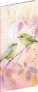 NOTIQUE Taschenkalender Birds 2026, Monatsplaner, 8 x 18 cm