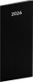 NOTIQUE Taschenkalender Schwarz 2026, Monatsplaner, 8 x 18 cm
