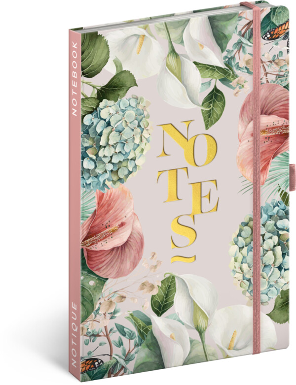 NOTIQUE Notizen Lilie, liniert, 13 x 21 cm