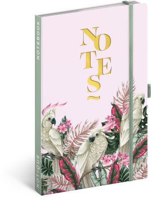 NOTIQUE Notizzettel Kakadu, gestreift, 13 x 21 cm - Reklamnepredmety