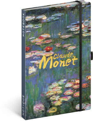 NOTIQUE Notizen Claude Monet, liniert, 13 x 21 cm - Reklamnepredmety