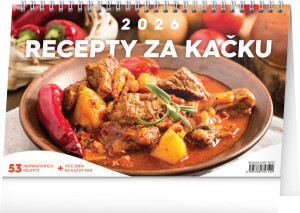 NOTIQUE Tischkalender Günstige Rezepte CZ 2026, 23,1 x 14,5 cm - Reklamnepredmety