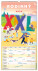 NOTIQUE Wandkalender Familienplanung XXL 2026, 33 x 64 cm