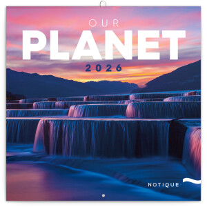 NOTIQUE Notizblock Unser Planet 2026, 30 x 30 cm - Reklamnepredmety
