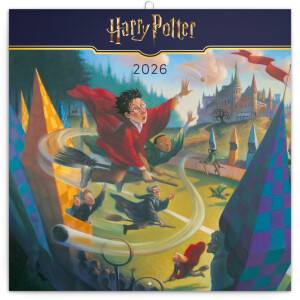 NOTIQUE Harry Potter 2026 Notizblock, 30 x 30 cm - Reklamnepredmety