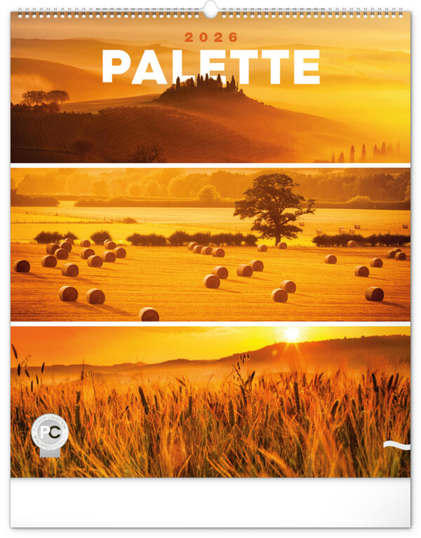 NOTIQUE Wandkalender Palette 2026, 48 x 56 cm