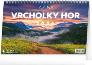 NOTIQUE Tischkalender Auf zu den Berggipfeln CZ 2026, 23,1 x 14,5 cm - Reklamnepredmety