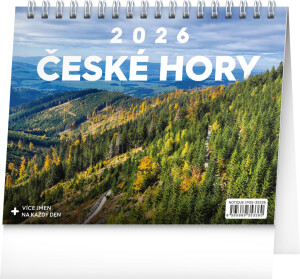 NOTIQUE Tischkalender Tschechische Berge CZ 2026, 16,5 x 13 cm - Reklamnepredmety