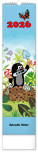 NOTIQUE Wandkalender Mole CZ/SK 2026, 12 x 48 cm
