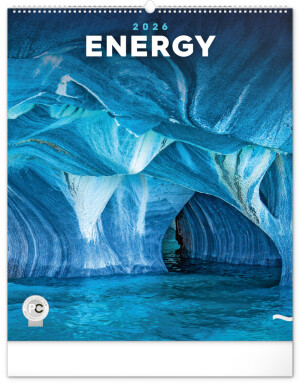 NOTIQUE Wandkalender Energy 2026, 48 x 56 cm - Reklamnepredmety