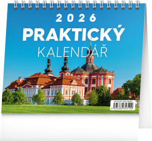 NOTIQUE Tischkalender Praktischer Kalender mit Zitaten CZ 2026, 16,5 x 13 cm - Reklamnepredmety