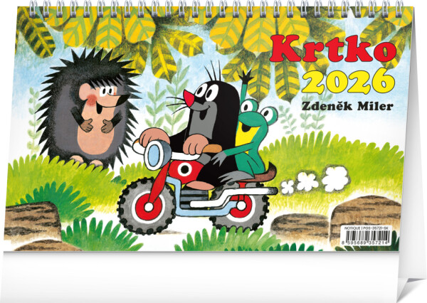 NOTIQUE Tischkalender Mole 2026, 23,1 x 14,5 cm