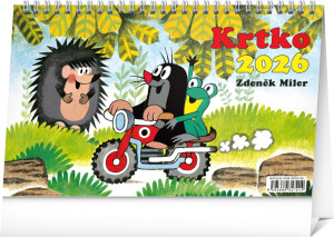 NOTIQUE Tischkalender Mole 2026, 23,1 x 14,5 cm - Reklamnepredmety