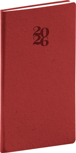 NOTIQUE Taschenkalender Essenza 2026, 9 x 15,5 cm - Reklamnepredmety