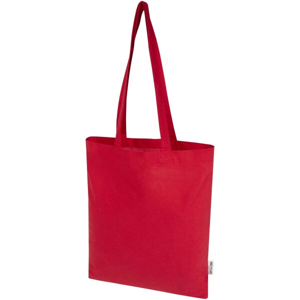 Madras Blend shopping bag made of GRS recycled cotton with a weight of 140 g/m² and a volume of 7 l