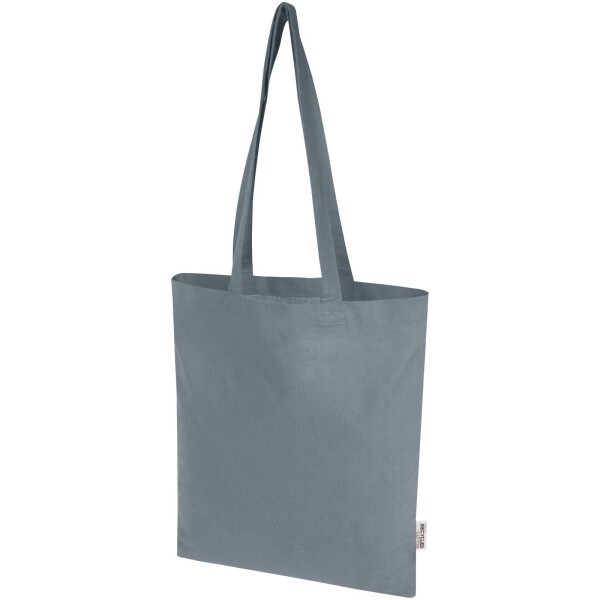 Madras Blend shopping bag made of GRS recycled cotton with a weight of 140 g/m² and a volume of 7 l