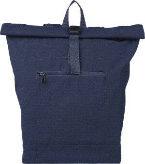 Recycled polycotton (330 gsm) rolltop backpack - Reklamnepredmety
