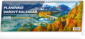 NOTIQUE Tischkalender Planungssteuer mit Fotos CZ 2026, 33 x 12,5 cm - Reklamnepredmety