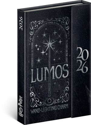 NOTIQUE Magnetischer Wochenkalender Harry Potter – Lumos 2026, 11 x 16 cm - Reklamnepredmety