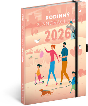 NOTIQUE Familientagebuch – Ein Helfer für alle Eltern 2026, 15 x 21 cm - Reklamnepredmety